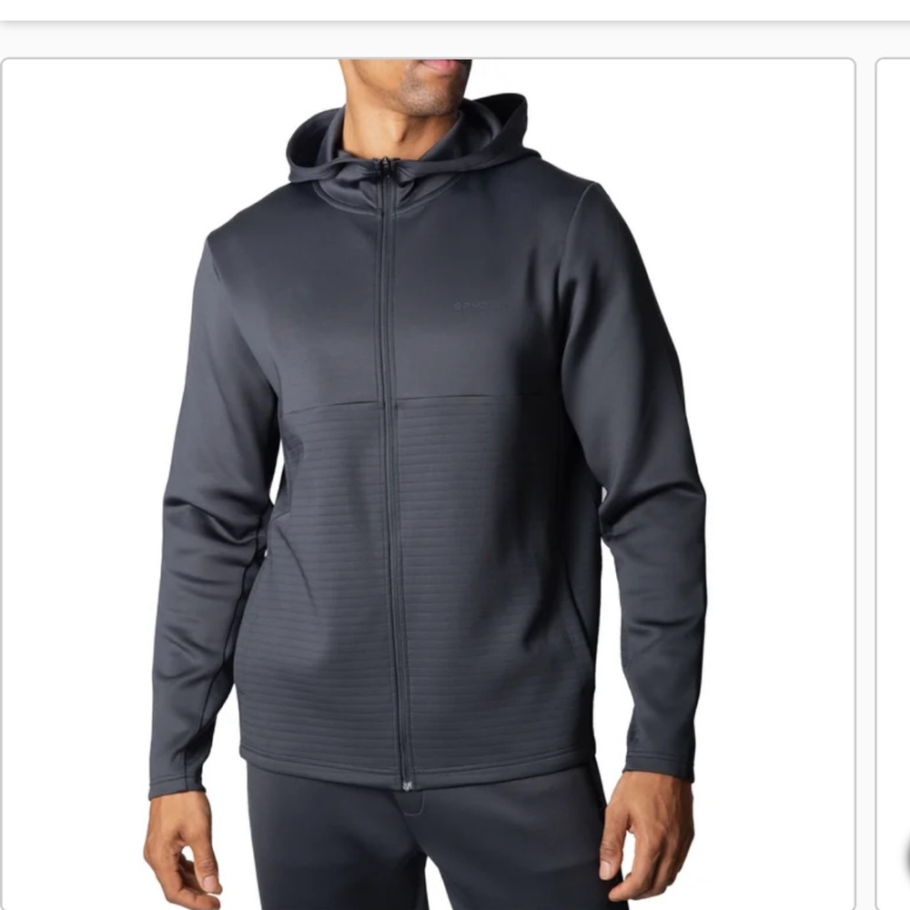 Spyder Men's Full Zip Jacket Hoodie Black Size XL M L Men’s